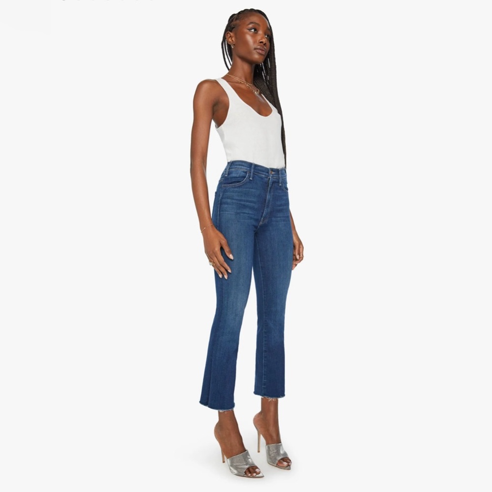 Mother The Hustler Ankle Fray High Rise Denim Jeans Size 26